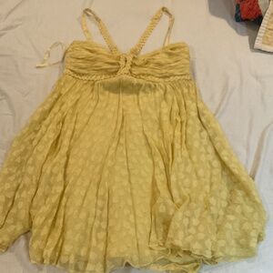Vintage BCBG yellow dress